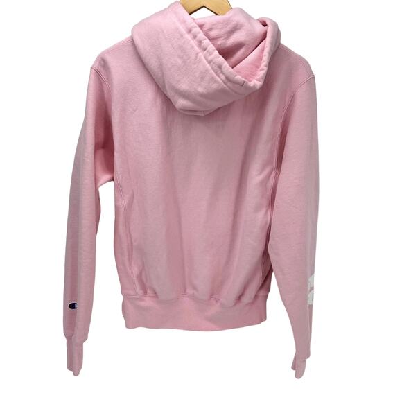 Champion Hoodie Womens Small Pink HAVE A NORTHSIDE DAY Pullover Reverse Weave - Picture 4 of 9